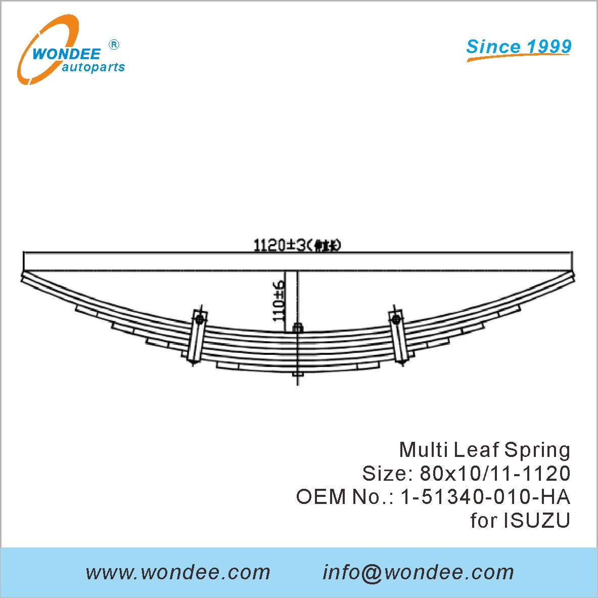 Numéro OEM différent Springs à feuilles Linkers aériens pour les remorques et les camions